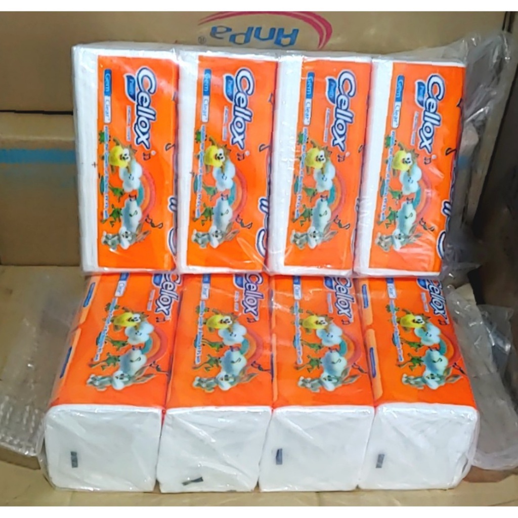 Hộp Khăn Giấy Lụa CELLOX 3 Lớp 260 Tờ Kích Thước 200mm*190mm