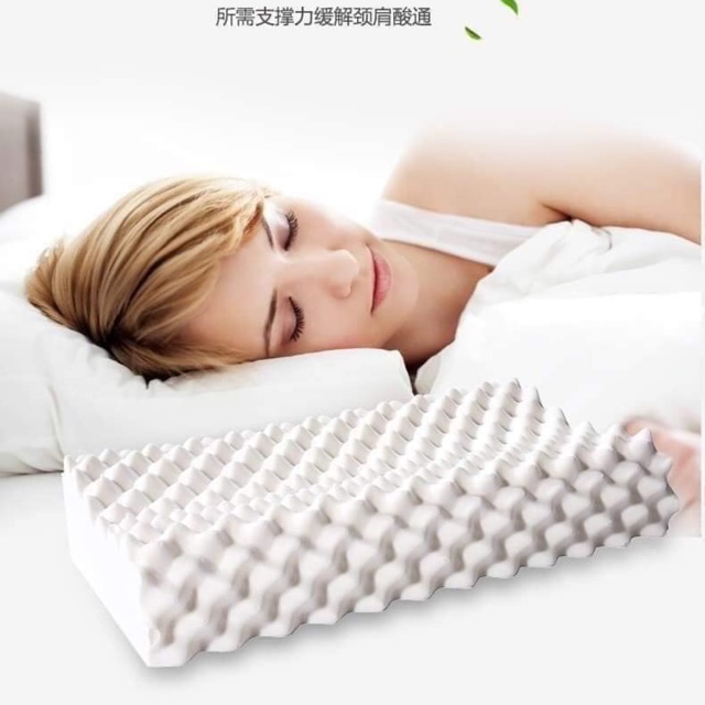 GỐI CAO SU NGƯỜI LỚN VENTRY THÁI LAN CAO CẤP TẠO TƯ THẾ NGỦ ĐÚNG THẲNG KHÔNG GÂY MỎI CỔ CỰC MỀM ÊM THOẢI MÁI