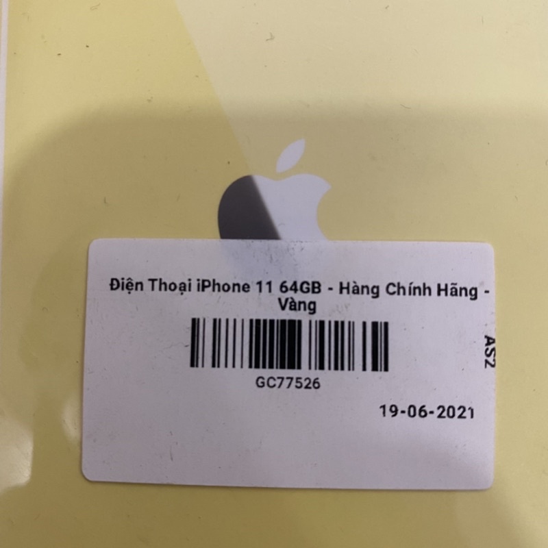 Điện Thoại iPhone 11 64GB  - Vàng-New