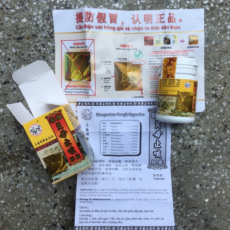 Ho Bối Mẫu Chỉ Khái - Ho Dê Margaritae Cough