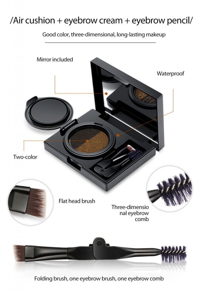 (Hàng Mới Về) Kem Trang Điểm Lông Mày Hai Màu Kháng Nước Chống Mồ Hôi Dễ Sử Dụng | BigBuy360 - bigbuy360.vn