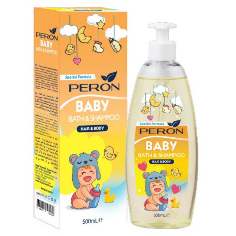 PERON BABY Sữa tắm gội cho bé Peron baby bath &amp; shampoo 500ml