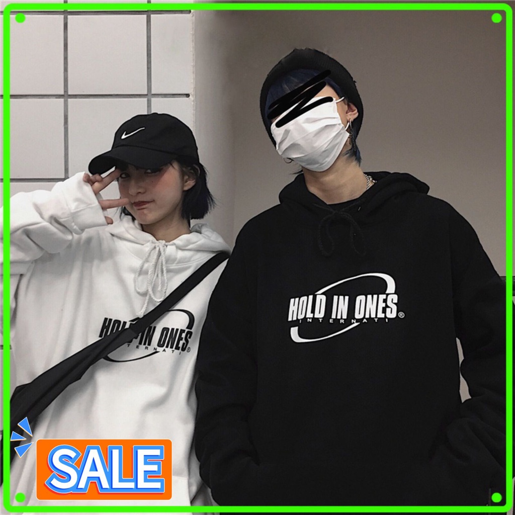 Áo sweater nam nữ Unisex form rộng Hold Pinktop2, Áo hoodie nỉ phong cách Hàn Quốc