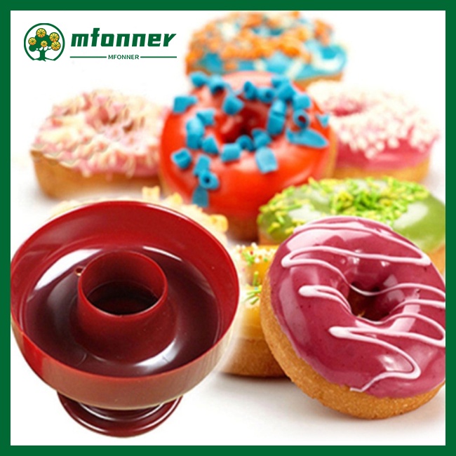 Khuôn Làm Bánh Donut Diy Hình Hoa / Tròn Có Thể Tái Sử Dụng
