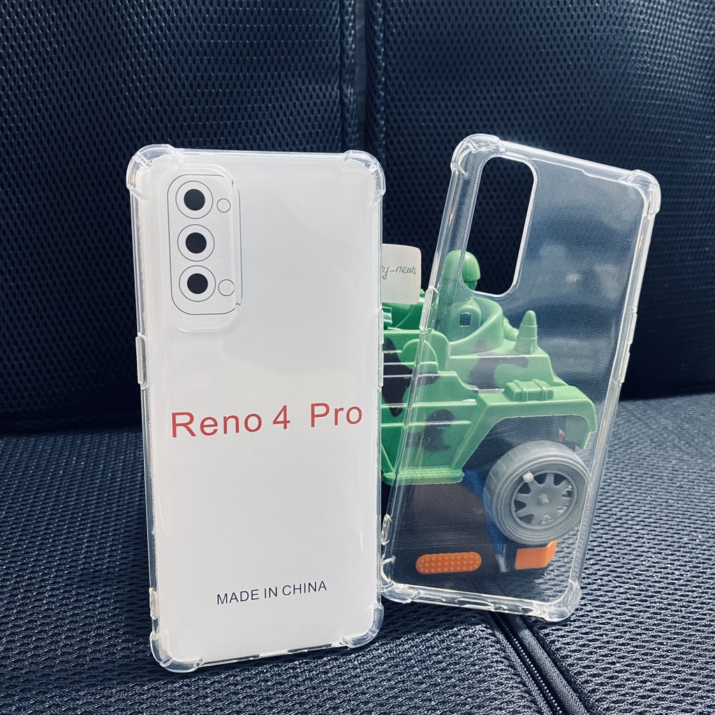 Ốp lưng chống sốc OPPO Reno 4 Pro/ Reno4 pro dẻo trong suốt cao cấp bo 4 góc chống va đập