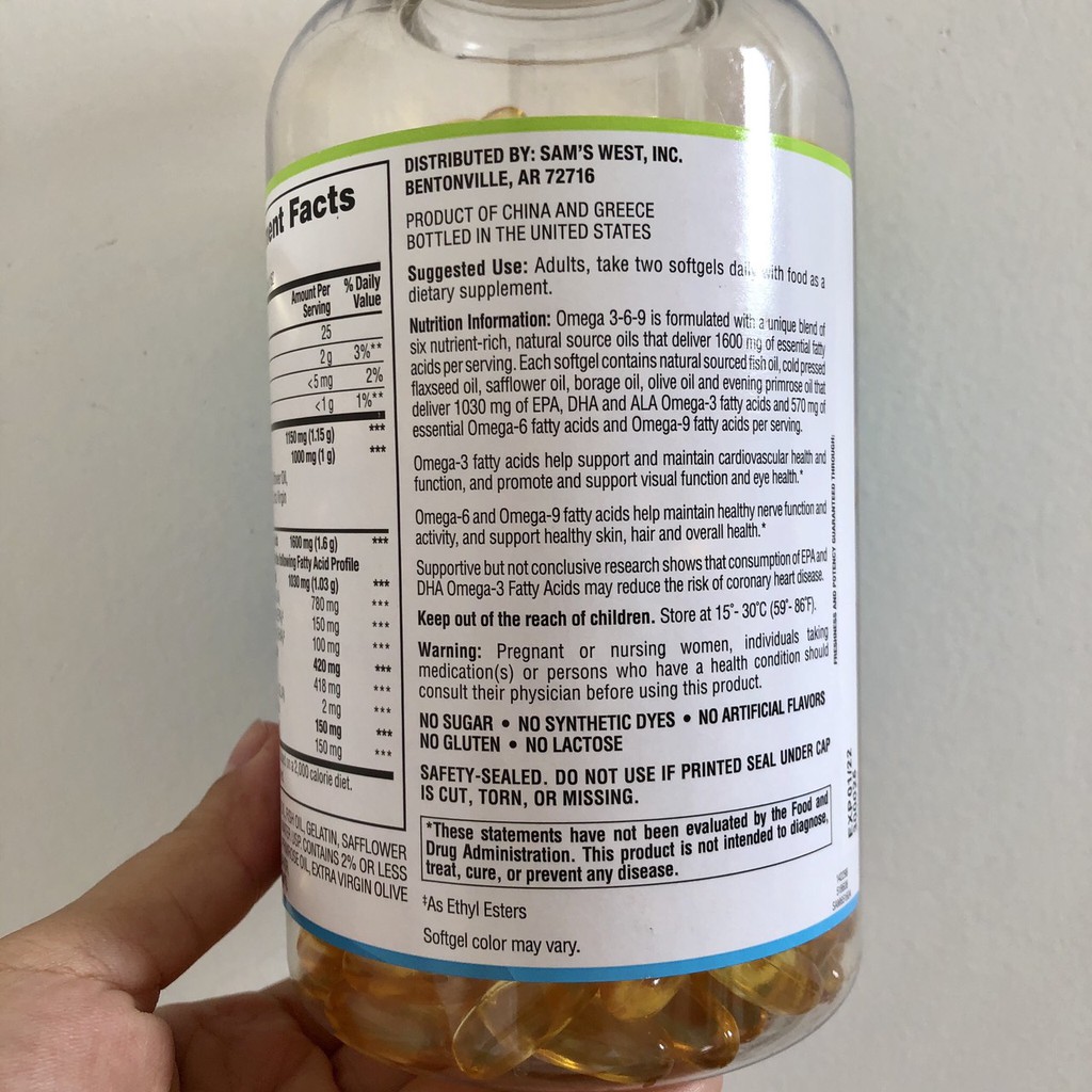 ❤️ BIG SALE [Date 6/2022] OMEG 369 Member's Mark 325 viên Mỹ | BigBuy360 - bigbuy360.vn