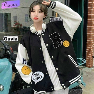 Áo Khoác Nỉ GIRL POWER Nữ Form Bomber Ngắn Vải Nỉ Hình In Đẹp GUVIA
