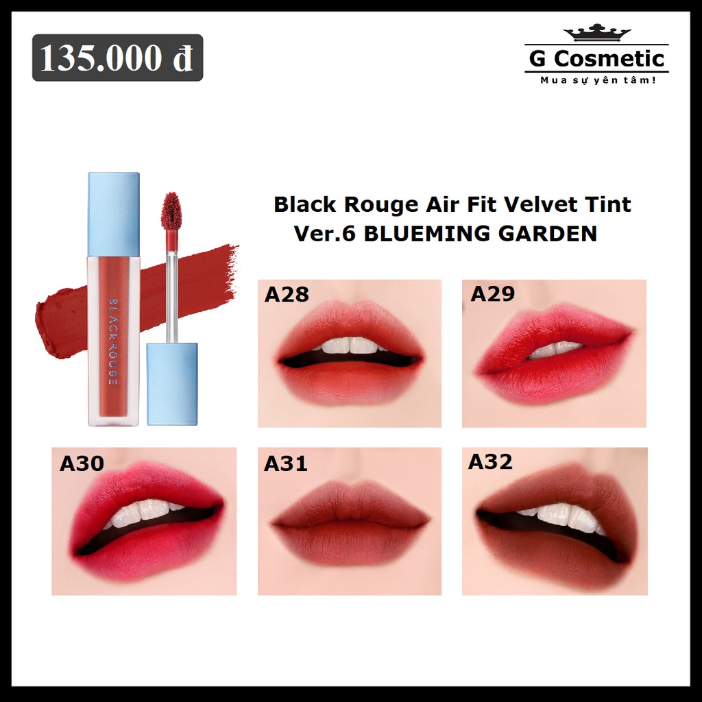 Son Black Rouge Air Fit Velvet Tint Ver.6 BLUEMING GARDEN