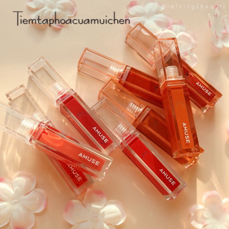 [Chính hãng] Son Tint Siêu Mịn Môi AMUSE Dew Tint 4g [Vegan ver]