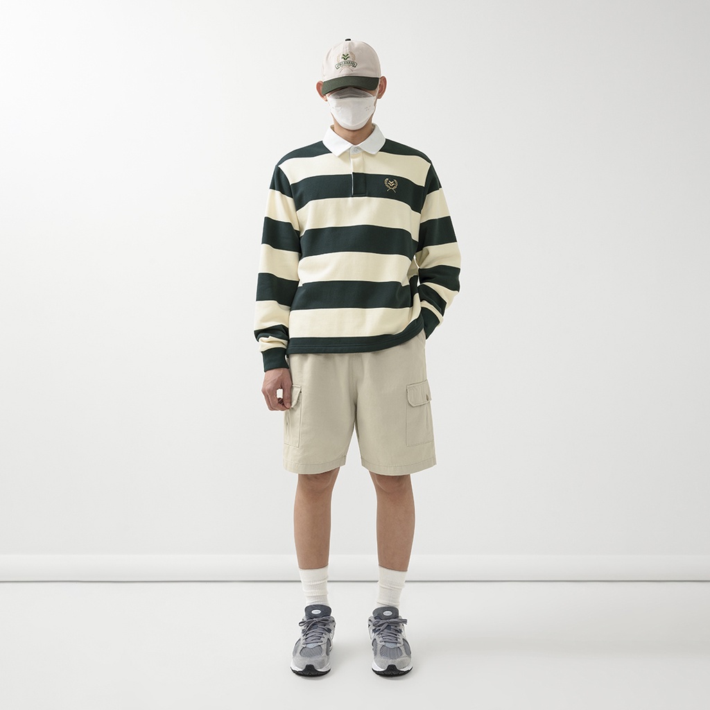 OWL BRAND®  CARGO KAKI SHORTS - Quần kaki ngắn túi hộp / Tan