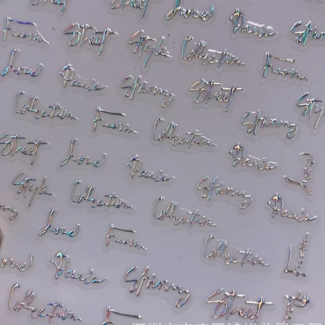 Sticker cực quang trang trí móng