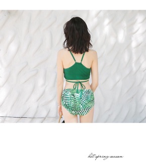 Set đồ bơi đôi hình lá cọ