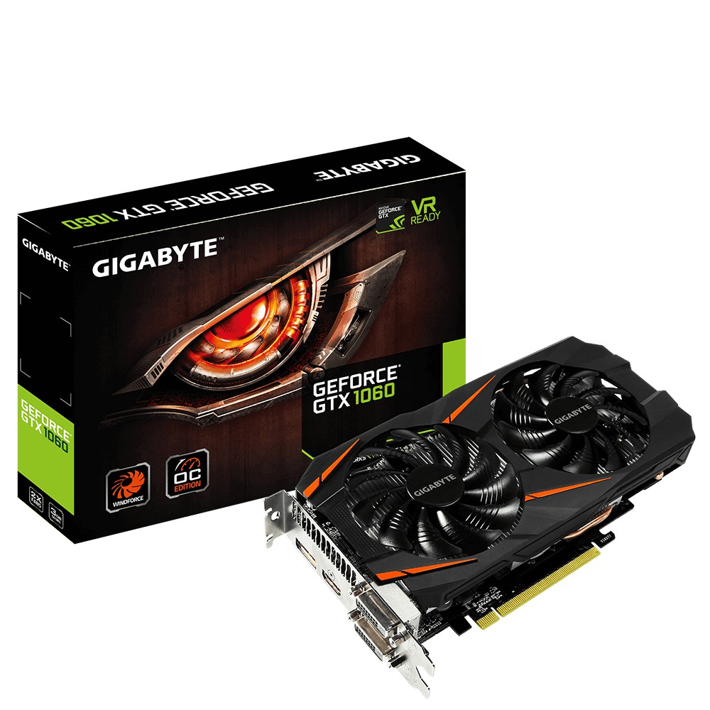 Card màn hình GIGABYTE GeForce GTX 1060 3GB GDDR5 WindForce (GV-N1060WF2OC-3GD)