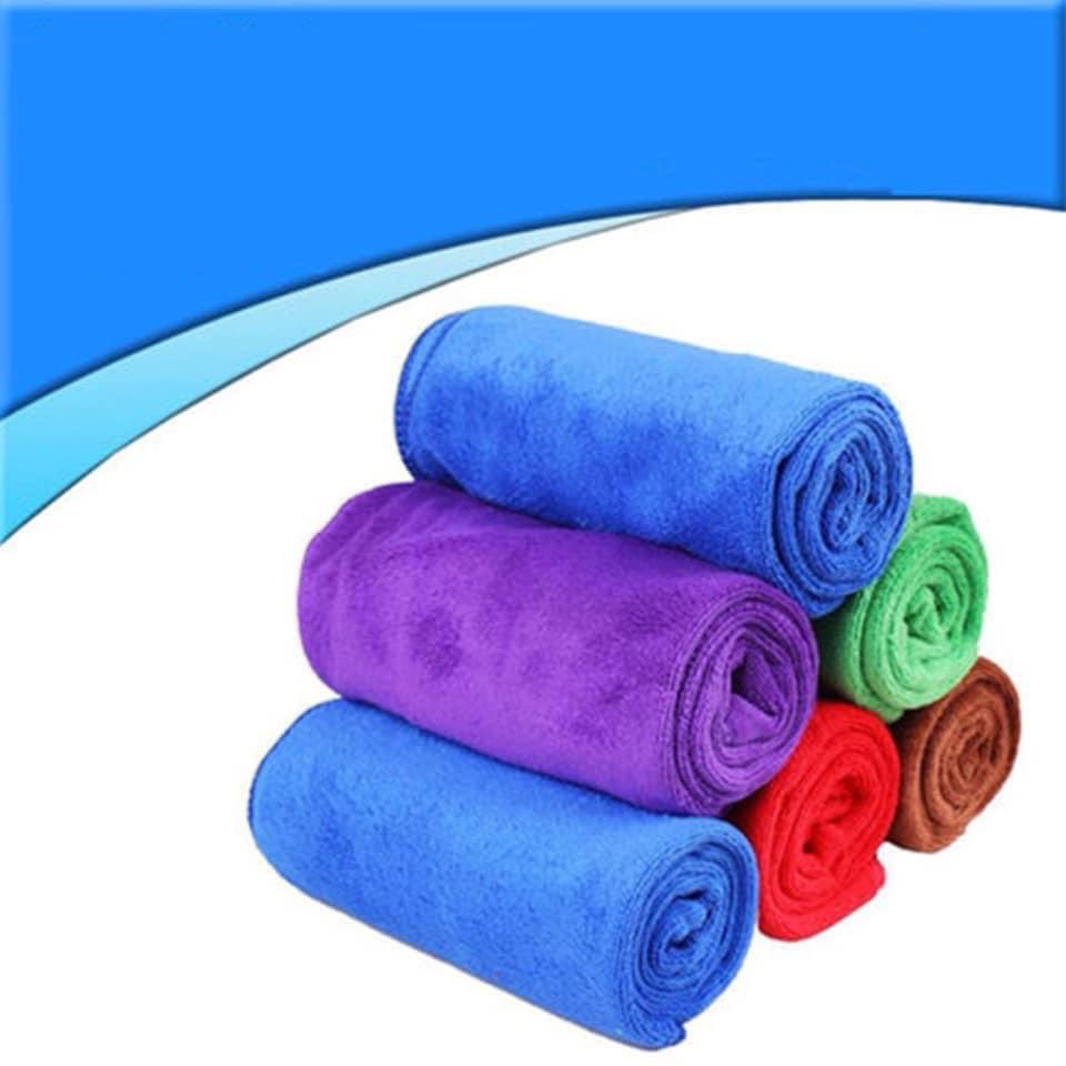 Khăn lau xe Microfiber mềm mịn thấm hút nước tốt Chuyên Dụng lau rửa x