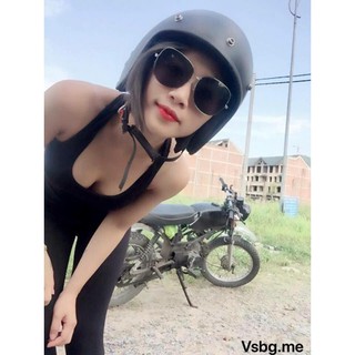 [FreeShip]  Combo Mũ 3/4 Kính Uv Khăn Đa Năng
