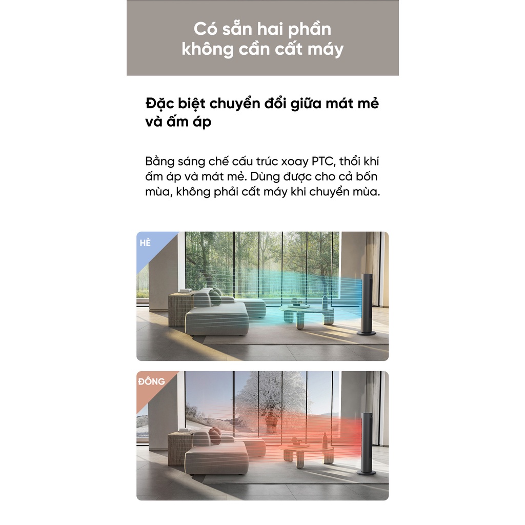 Quạt biến tần bốn mùa Mijia DC – BPLNS01DM