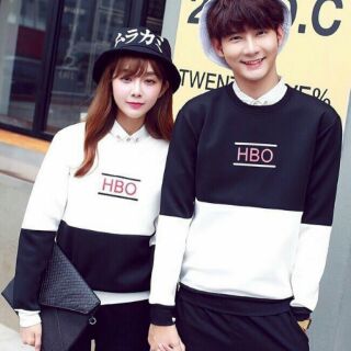 Áo thun tay dài áo đôi áo cặp phong cách Hàn Quốc