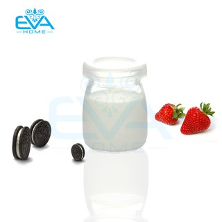 Hộp 12 Hủ Thủy Tinh Làm Sữa Chua 100ml In Hình Ngộ Nghĩnh