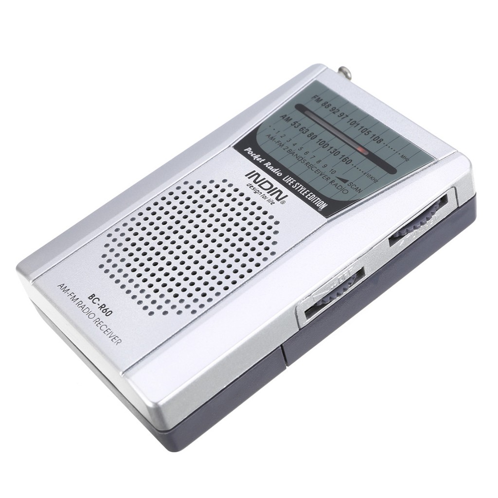 Đài radio AM FM mini có ăng ten giắc cắm âm thanh 3.5mm chất lượng cao