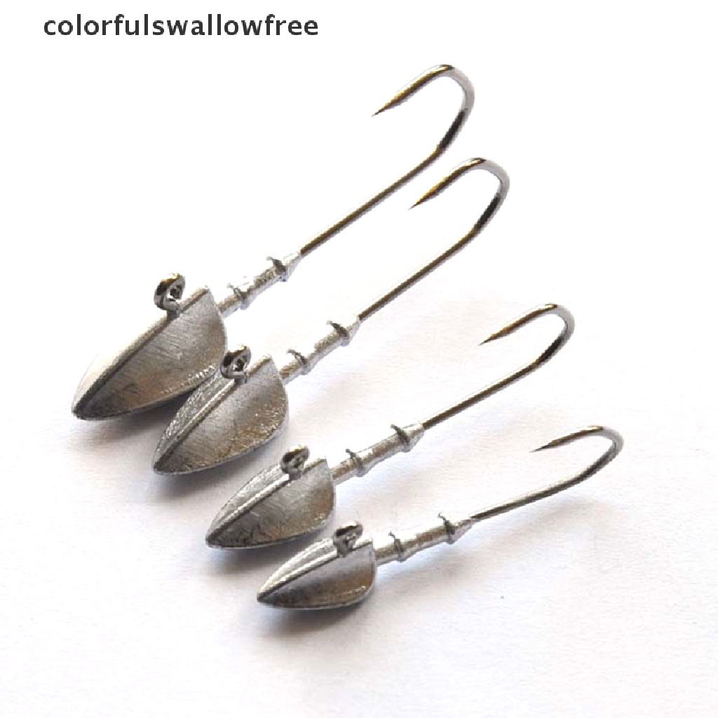Colorfulswallowfree 3.5g 5g 7g 10g 14g 21g Jighead Fishhooks Worm Fishing Lure Hook Soft Lure ABC