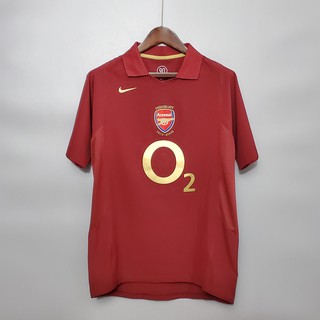 05-06 Bóng đá Arsenal Home Retro Soccer Jersey