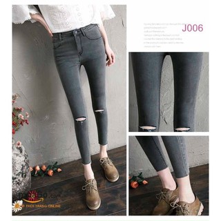 Quần Kaki Nữ Rách Gối