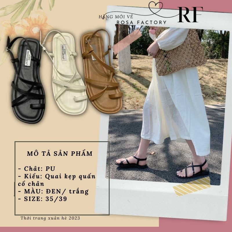 Sandal Nữ Đế Bằng Quai Hậu Xỏ Ngón Đi Chơi Đi Học Đi Biển Xinh SD-0318-giaydepxinh.dangmi