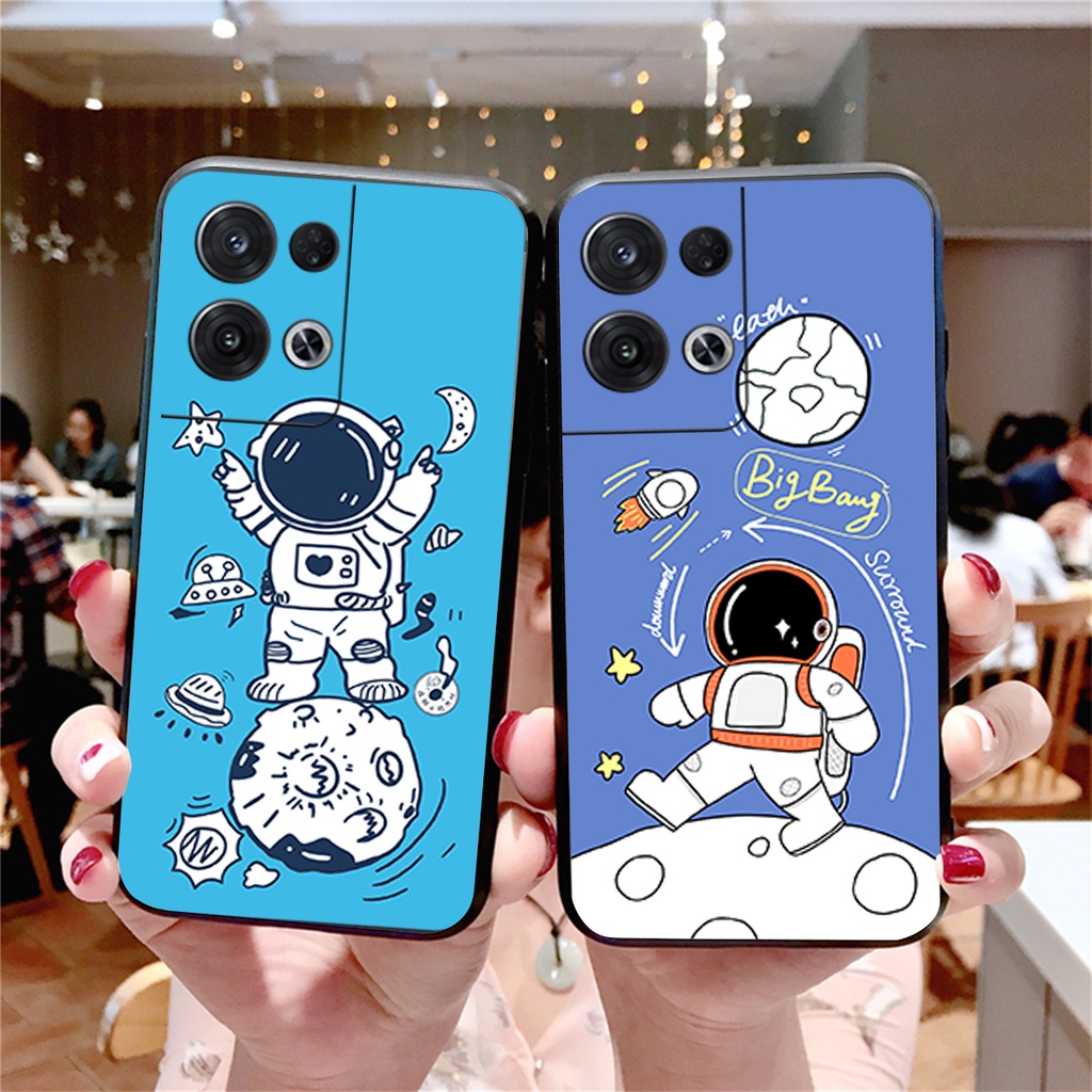 Ốp lưng Oppo Reno 8 4G / Reno 8 5G / Reno 8Z 5G / Reno 8 Pro phi hành gia phi công nhỏ cute siêu đẹp màu dễ thương