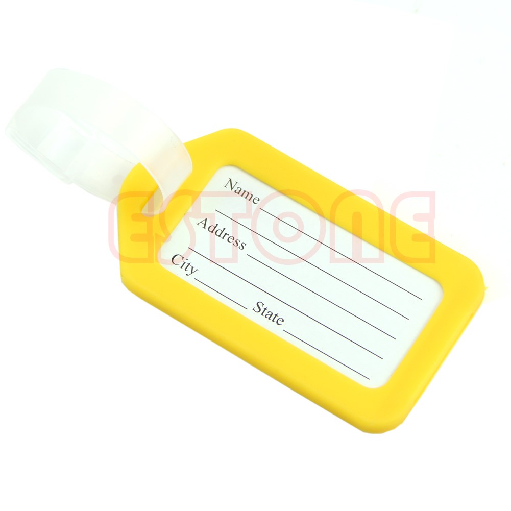 Thẻ tag nhựa gắn vali / túi xách tiện lợi nhiều màu sắc