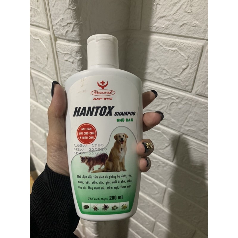 Sữa Tắm HANTOX SHAMPOO 200ml. An toàn với chó con và mèo con