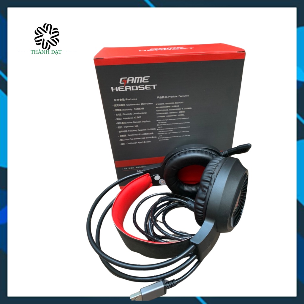 Tai nghe,Tai nghe gaming,Tai nghe GB14471 Có Mic,Đèn led đổi màu,tích hợp sound 7.1