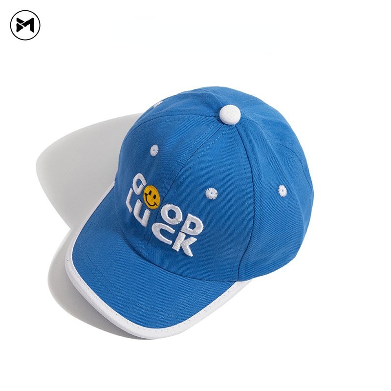 Mũ Lưỡi Trai Mềm Thêu Chữ GOOD LUCK Thời Trang Mùa Hè Cho Bé 1-4 Tuổi