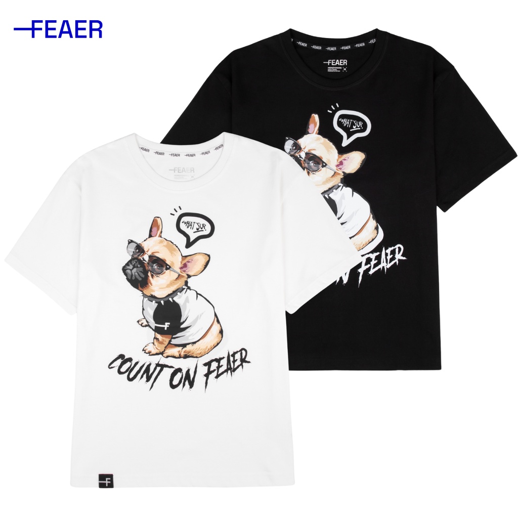 Áo thun unisex PUG DOG vải Cotton cao cấp, trẻ trung, chính hãng - FEAER