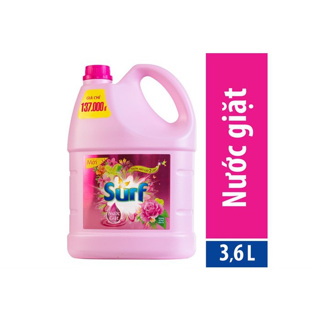 Nước giặt Surf Hương cỏ hoa diệu kỳ 3.8l