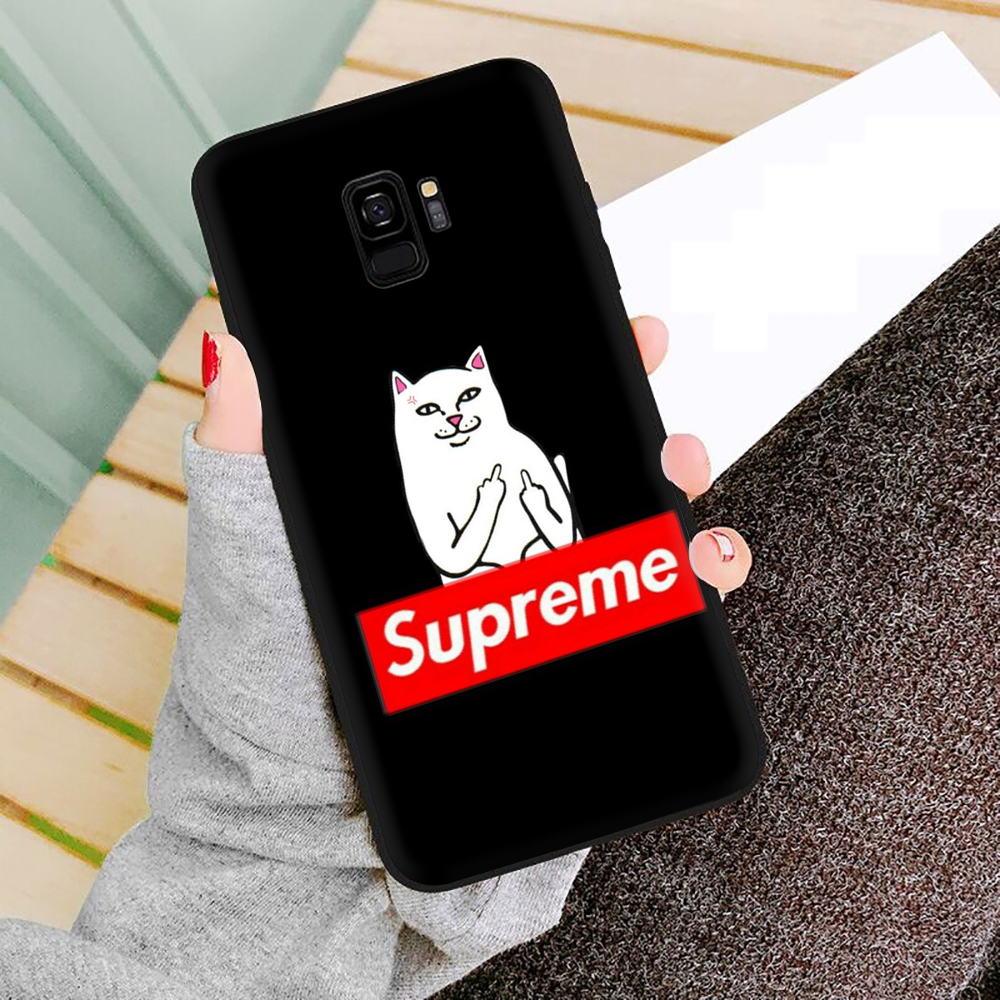 Ốp Điện Thoại Tpu Mềm Chống Rơi In Logo Supreme Cho Samsung S7 S8 S9 S7 Edge S8 Plus