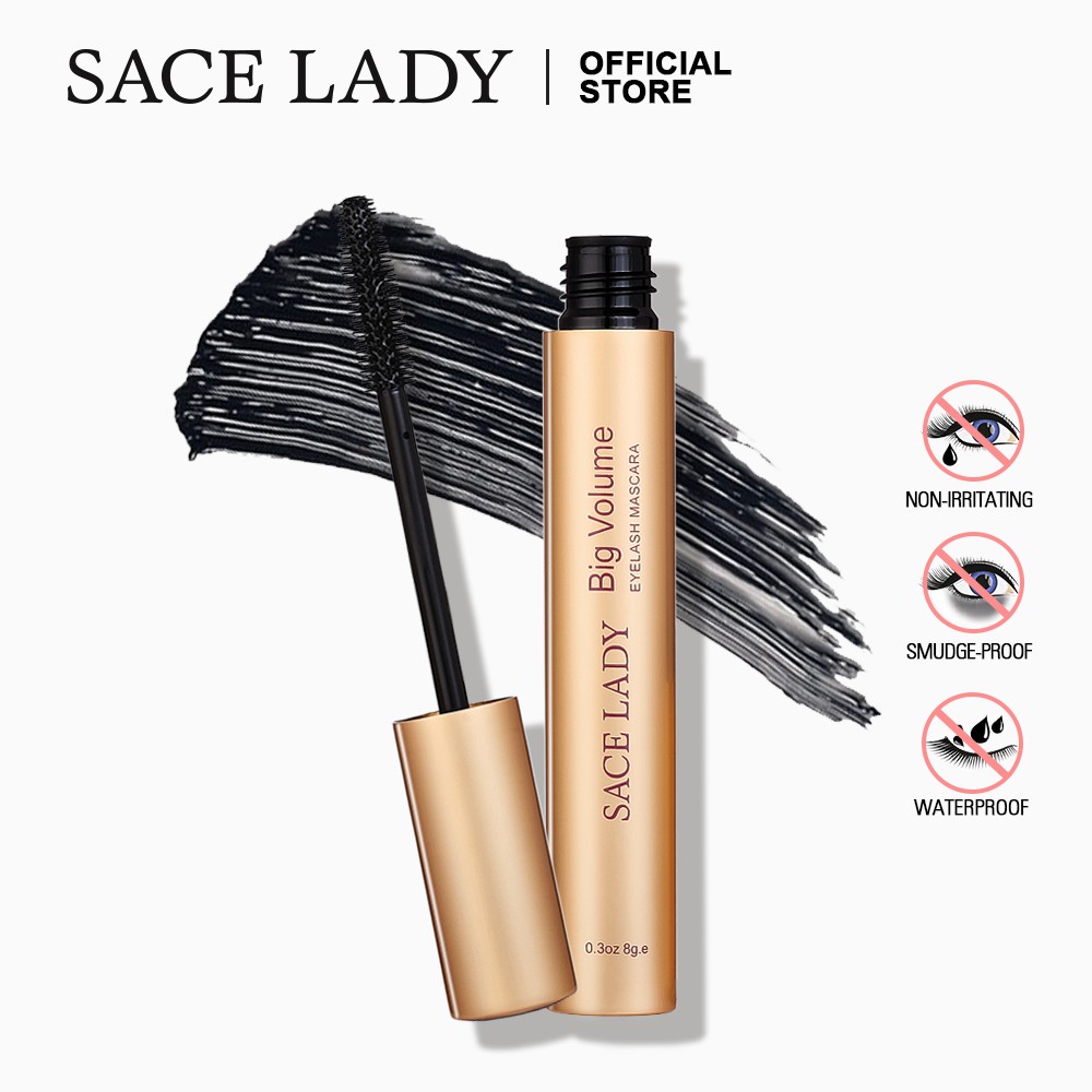 Mascara SACE LADY Làm Dày Và Dài Mi Chống Thấm Nước Không Bong Tróc Vón Cục 3.5g