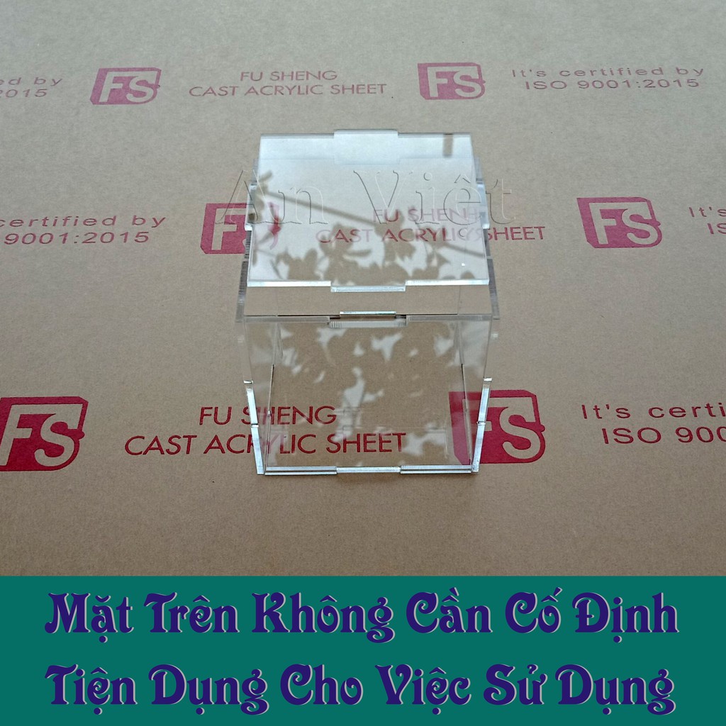 Hộp mica trong suốt combo 6 tấm mica tự ráp có làm theo yêu cầu