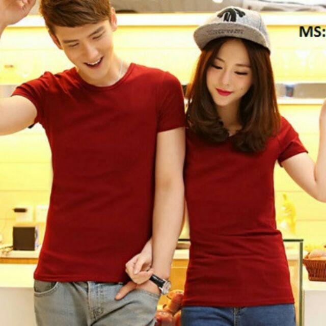 Áo thun trơn đỏ đô chất đẹp SN050ATT006
