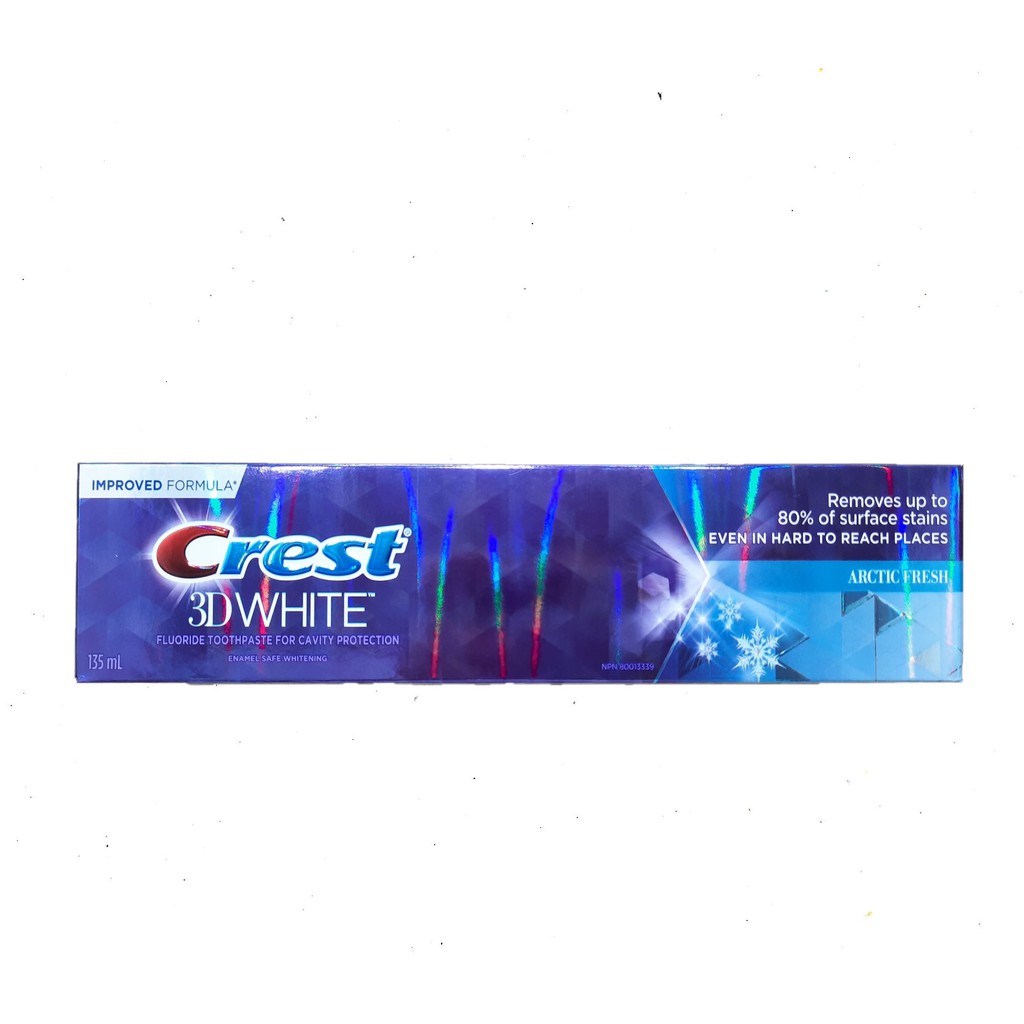 Kem đánh trắng răng Crest 3D White 135ml - Arctic Fresh.  Date 12/2022