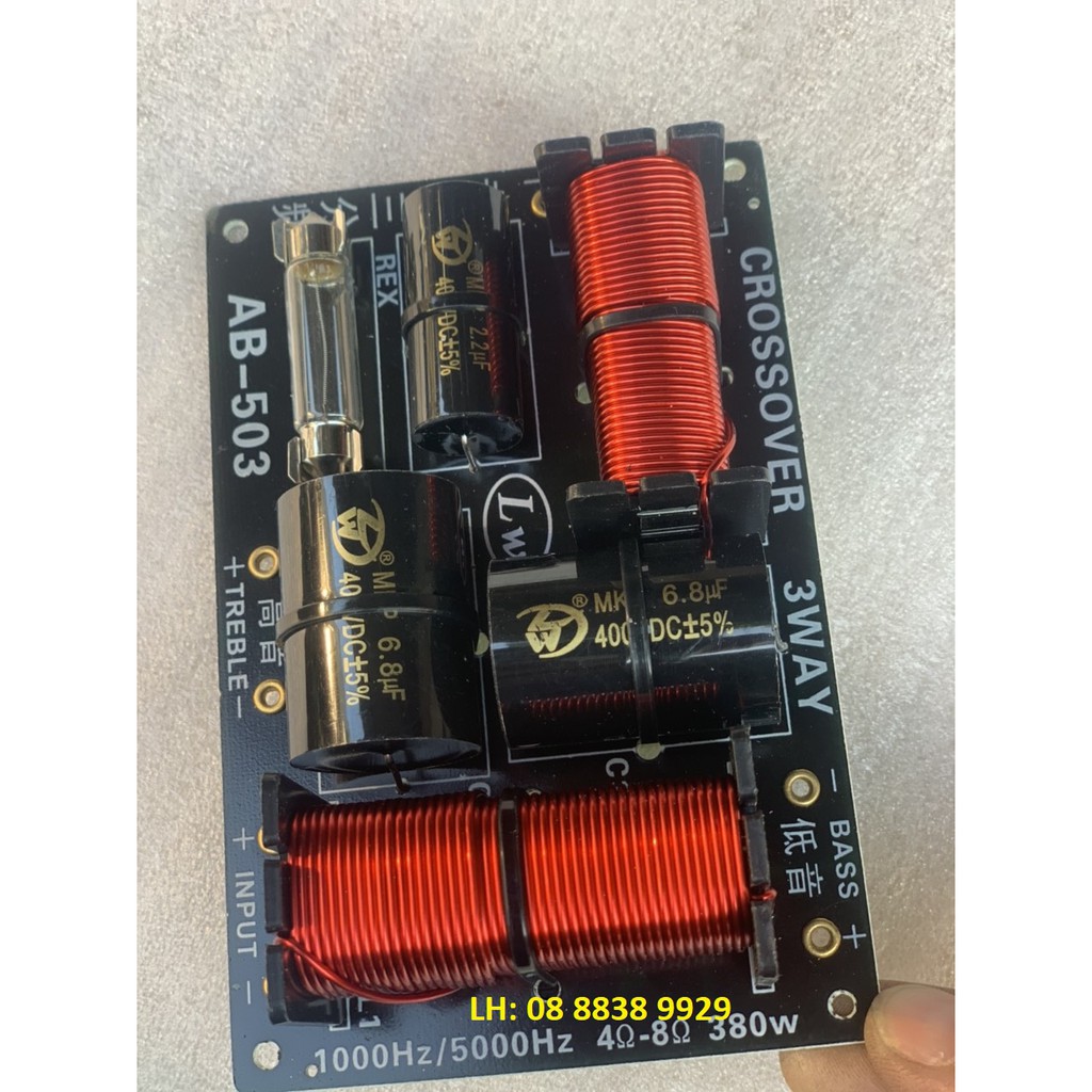 MẠCH PHÂN TẦN 3 LOA NHẬP KHẨU CAO CẤP AB-503 - 3 WAY - GIÁ 1 MẠCH