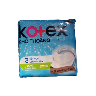 Băng vệ sinh Kotex khô thoáng mặt lưới lụa hoá