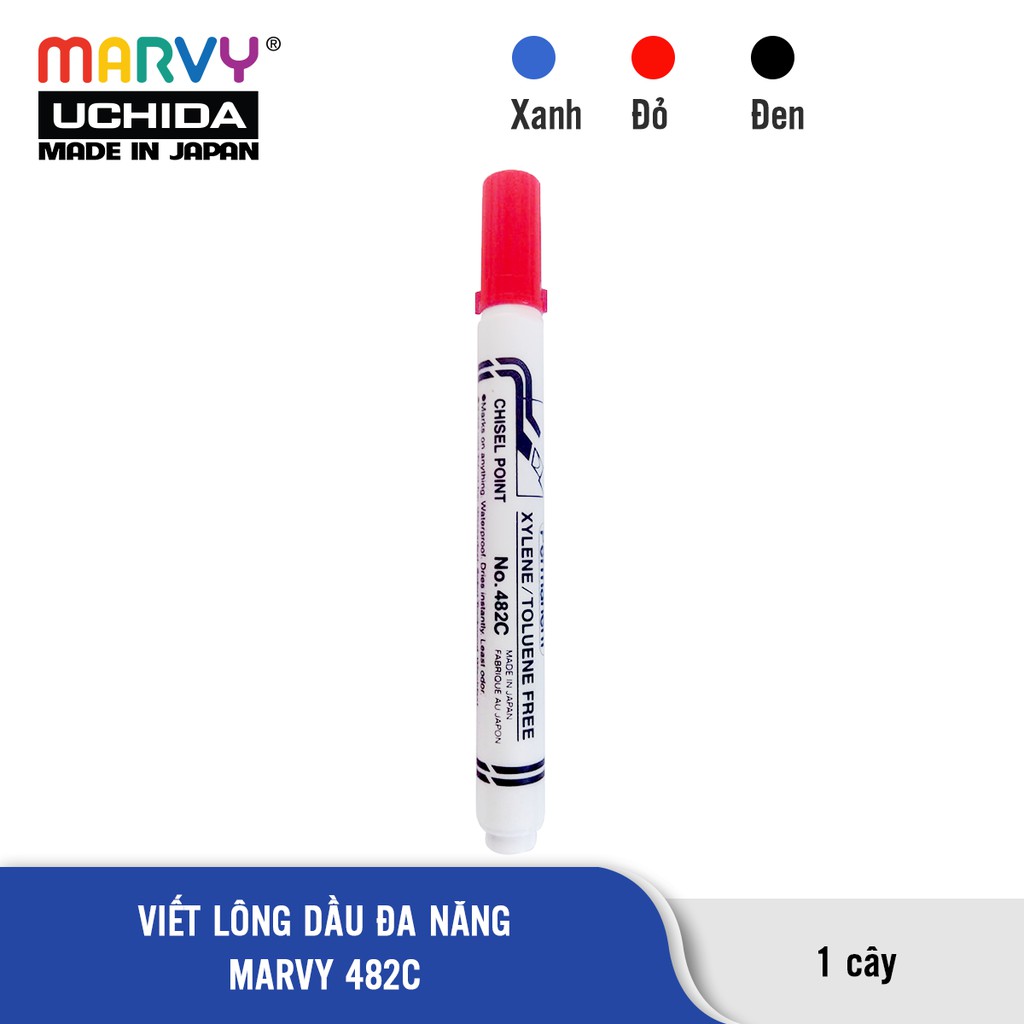 Bút Lông Dầu Đa Năng Đầu Vuông Marvy Uchida 482C