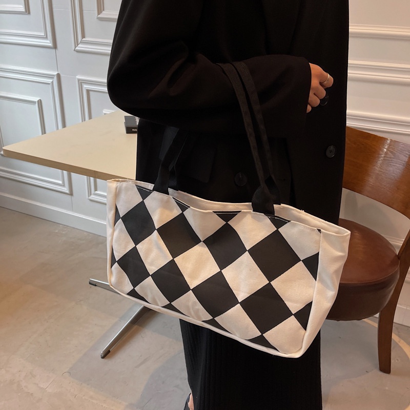 Túi xách canvas sức chứa lớn mẫu mới mùa hè phong cách phương Tây 2021