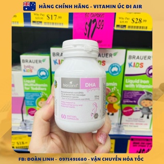 DHA Bầu Bioisland 60 viên cho phụ nữ chuẩn bị mang thai, mẹ bầu và sau sinh