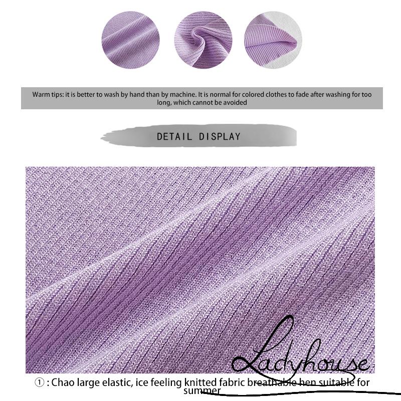 Áo Croptop Không Tay Cổ Tròn Màu Trơn Có Gân Cho Nữ