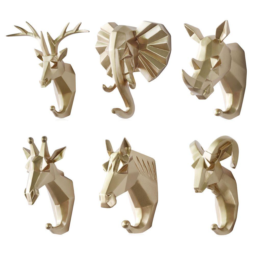 Móc Treo Quần Áo Hình Sừng Hươu Bằng Nhựa Phong Cách Bắc Âu Vintage