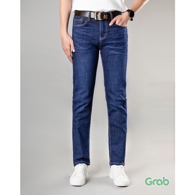 Quần jean nam  cambodia xanh trungQuần bò nam đẹp vnxk Ống đứng cao cấp Jeans co dãn thời trang HAIAN JEAN