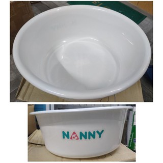 Thái Lan - Chậu / Thau nhựa Nanny rửa mặt , vệ sinh tắm cho bé yêu , ngâm chân - N566