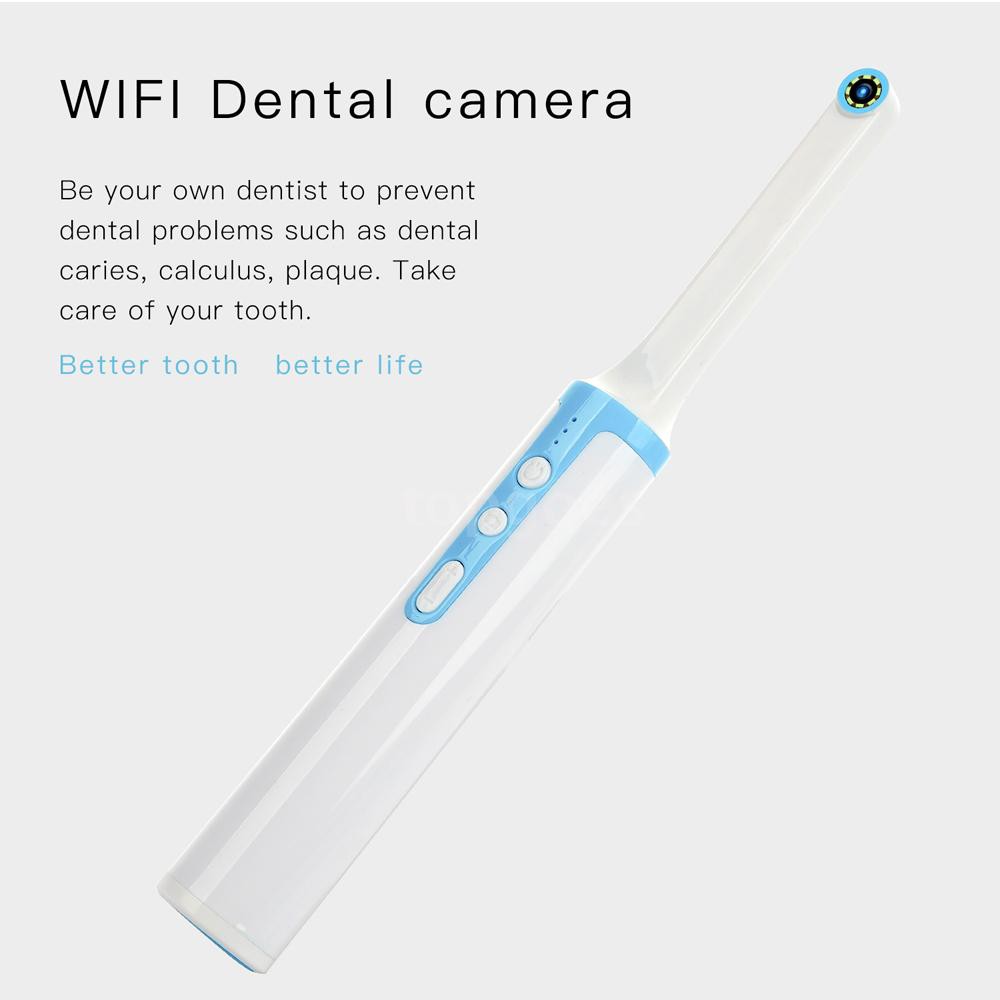 T&G WiFi Dental 2.0MP High Definition Camera Endoscope With 8 Led lights Inspection for Dentist Oral Dental Tools