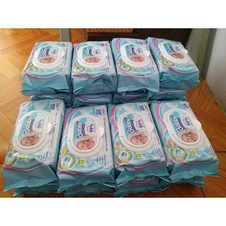 [HCM] Khăn Ướt Bobby Không Mùi (100 Miếng)